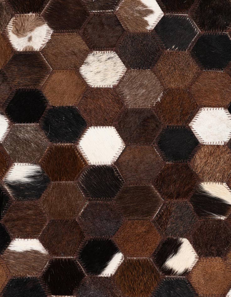 Detail image of  5' x 8' Cowhide Leather Rug