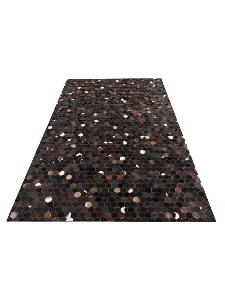 Detail image of  5' 1 x 7' 9 Cowhide Leather Rug