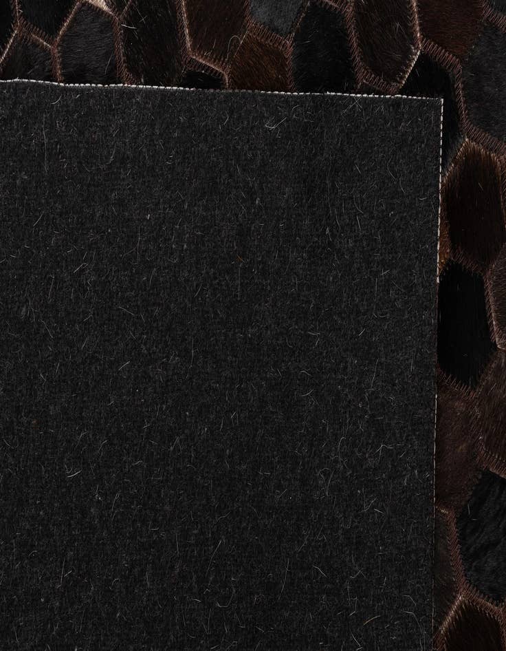 Detail image of  5' 1 x 7' 9 Cowhide Leather Rug