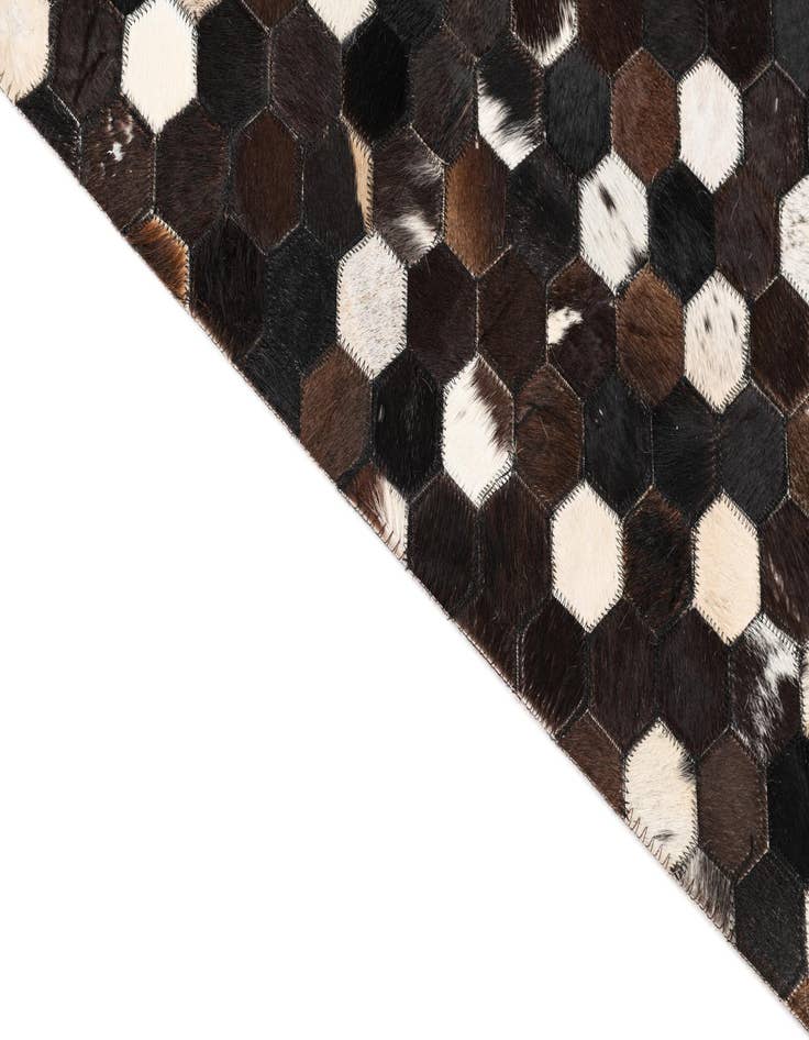 Detail image of  5' 2 x 8' Cowhide Leather Rug