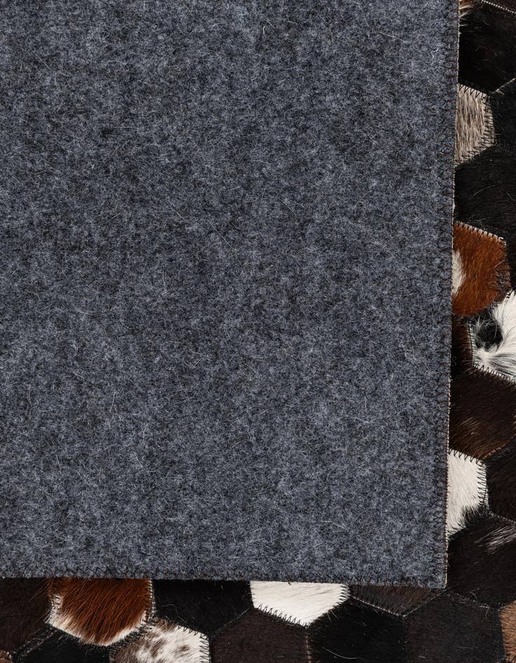 Detail image of  5' 2 x 8' Cowhide Leather Rug