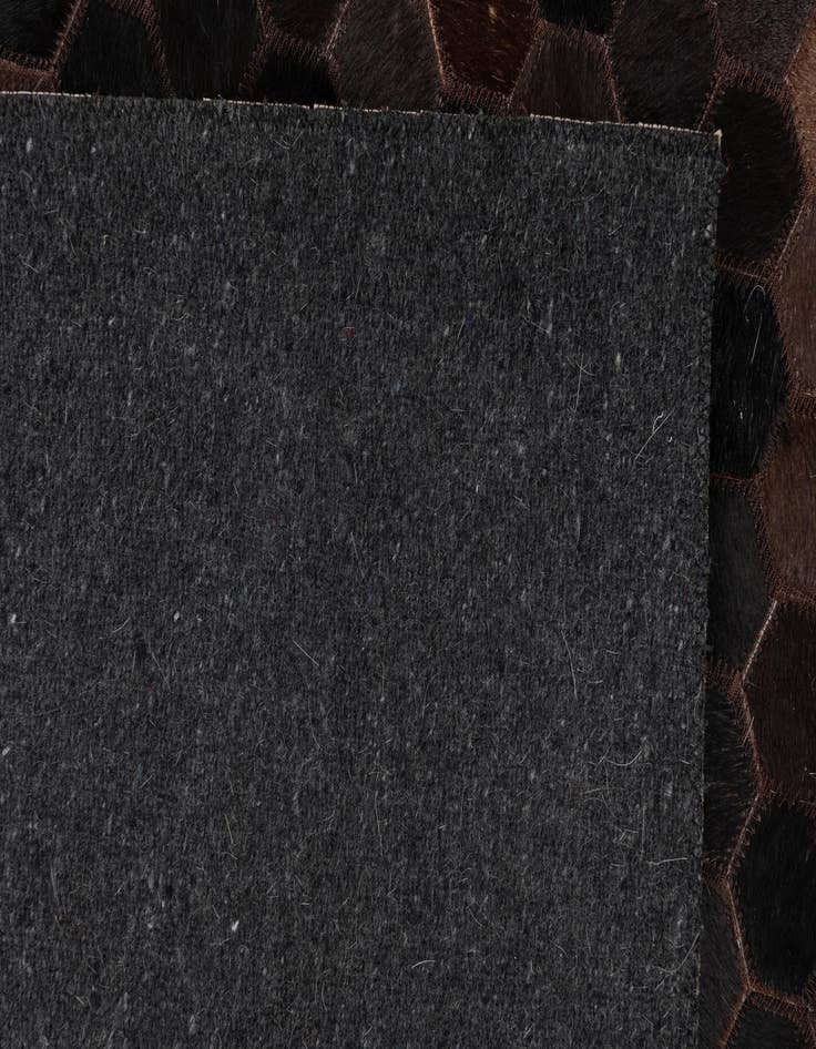 Detail image of  5' 1 x 8' 2 Cowhide Leather Rug