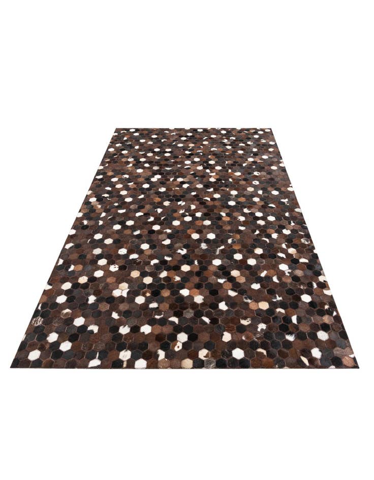 Detail image of  5' 1 x 8' Cowhide Leather Rug