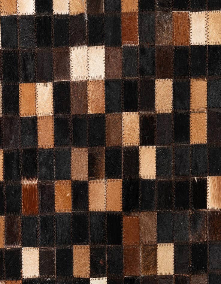Detail image of  5' x 8' Cowhide Leather Rug