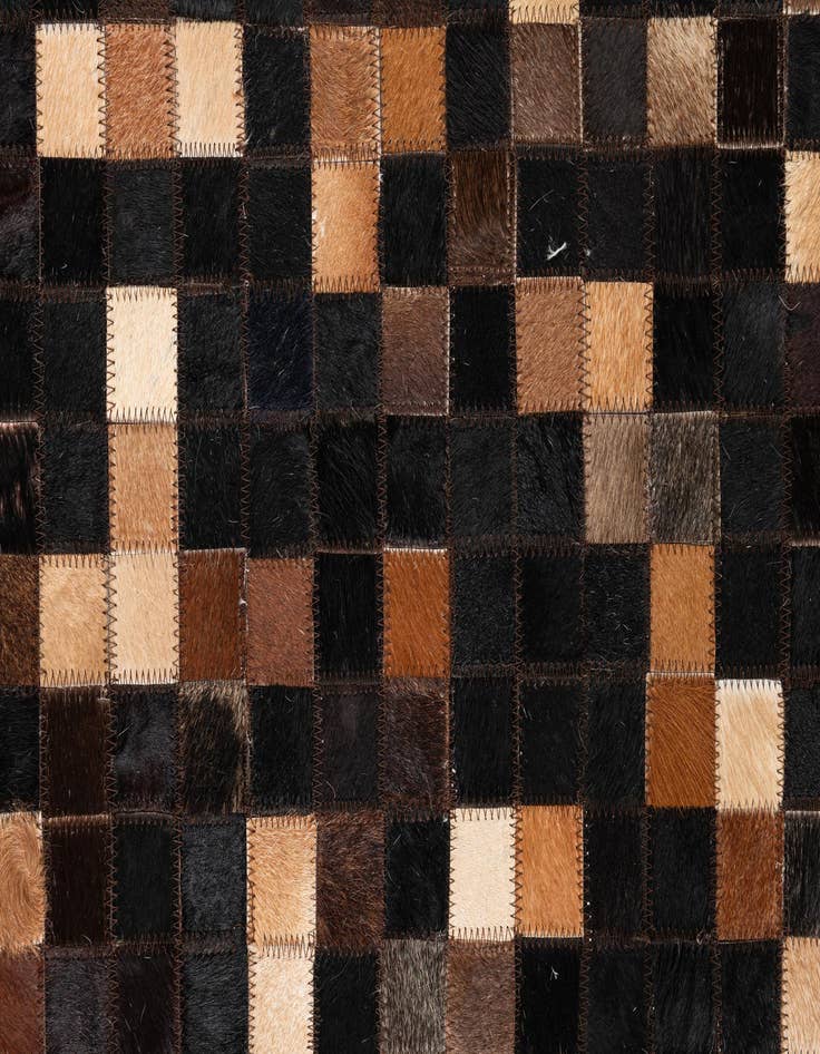 Detail image of  5' x 8' Cowhide Leather Rug