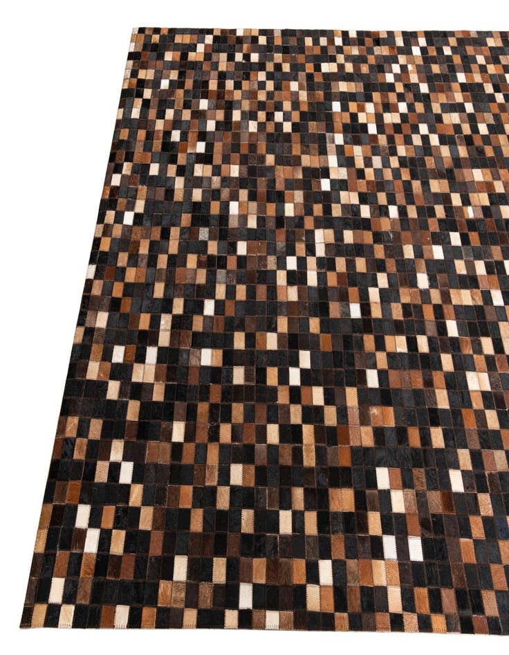 Detail image of  5' x 8' Cowhide Leather Rug