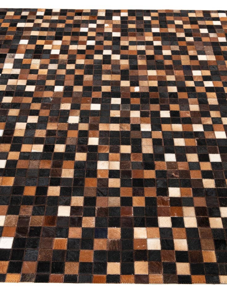 Detail image of  5' x 8' Cowhide Leather Rug