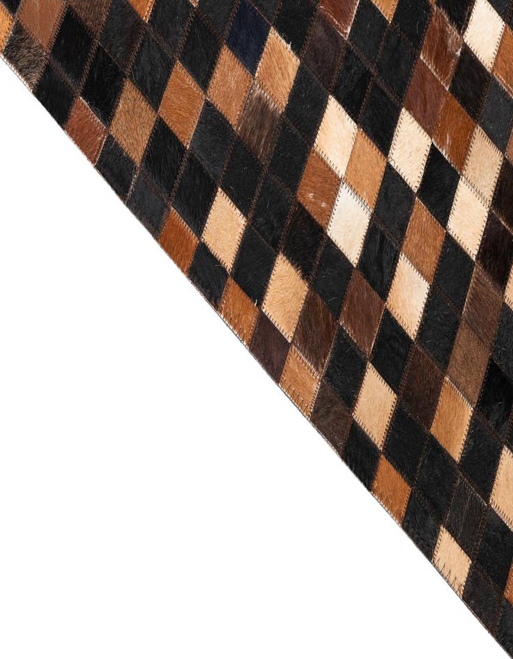 Detail image of  5' x 8' Cowhide Leather Rug