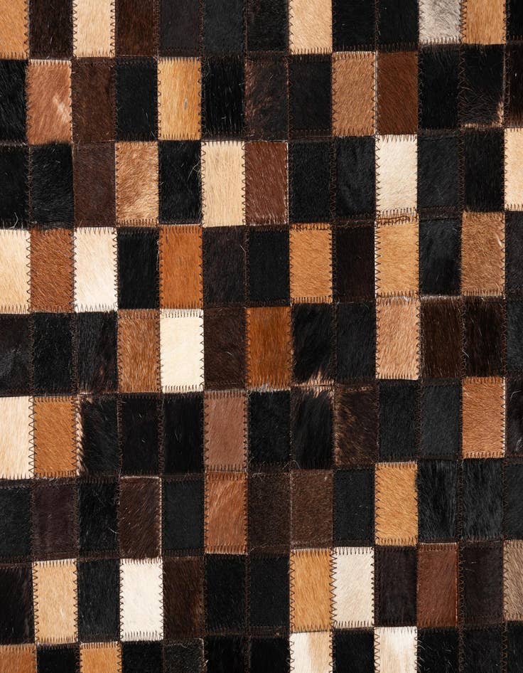 Detail image of  5' x 8' Cowhide Leather Rug