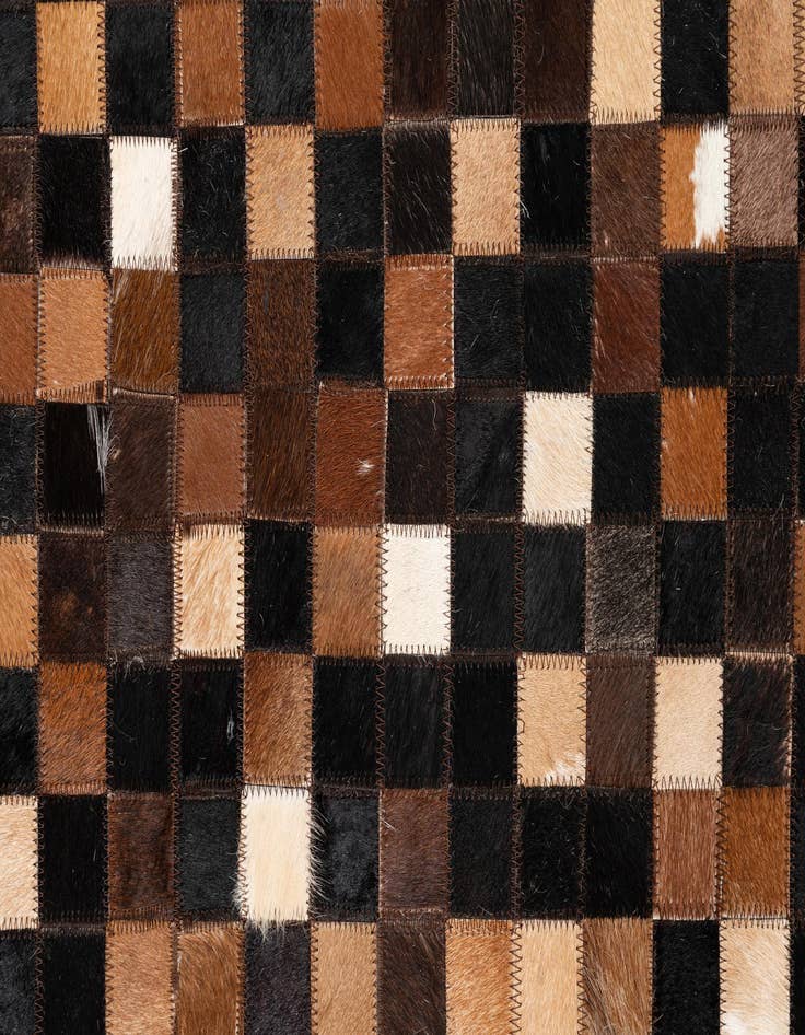 Detail image of  5' x 8' Cowhide Leather Rug