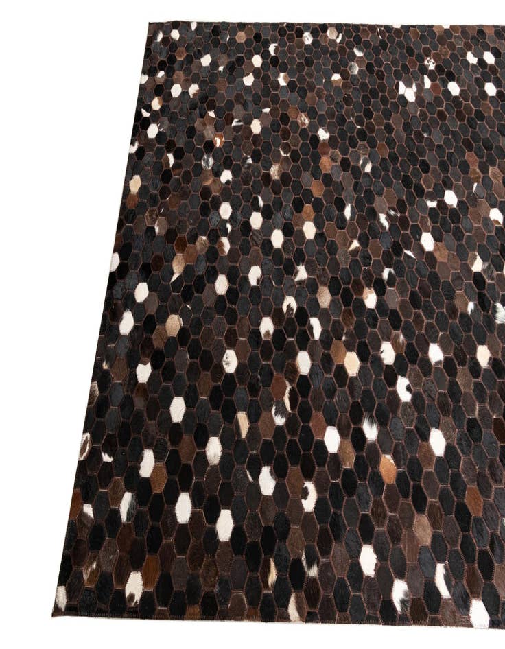 Detail image of  5' x 8' Cowhide Leather Rug