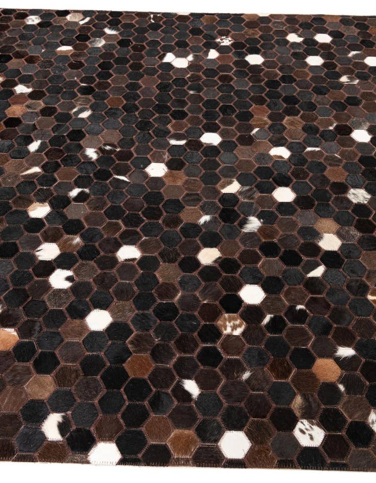 Detail image of  5' x 8' Cowhide Leather Rug