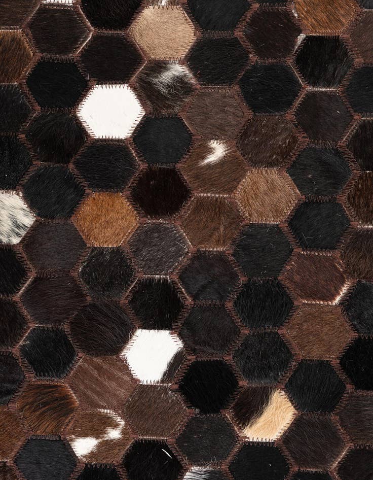 Detail image of  5' x 8' Cowhide Leather Rug