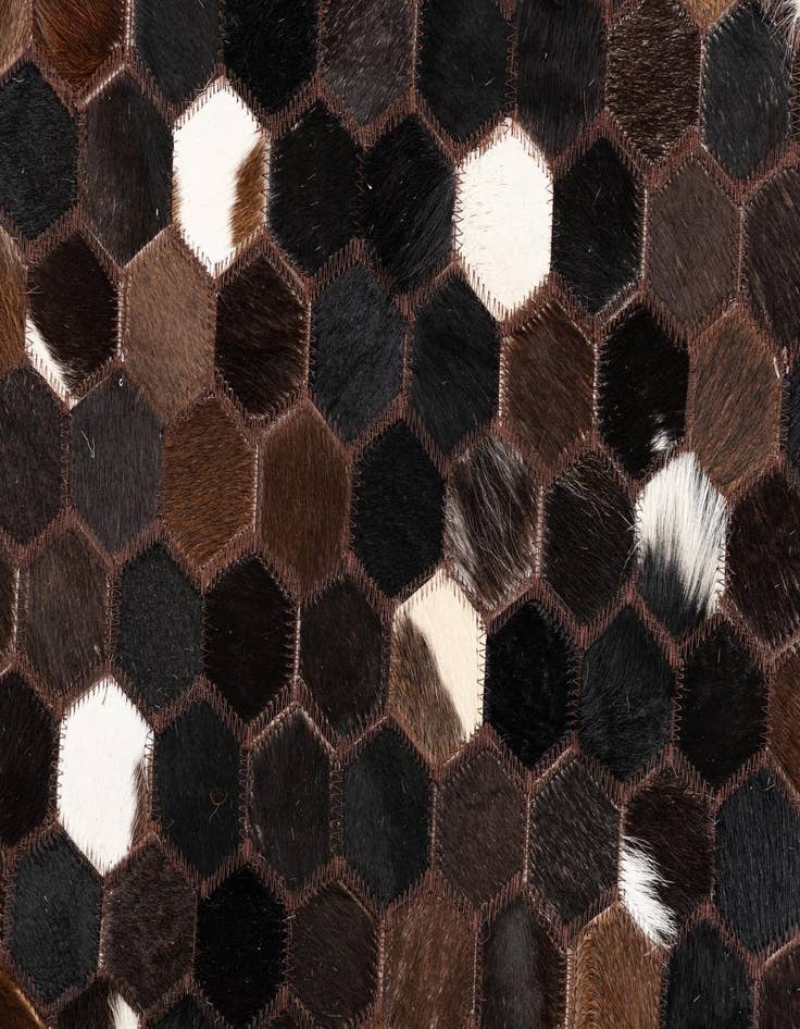 Detail image of  5' x 8' Cowhide Leather Rug