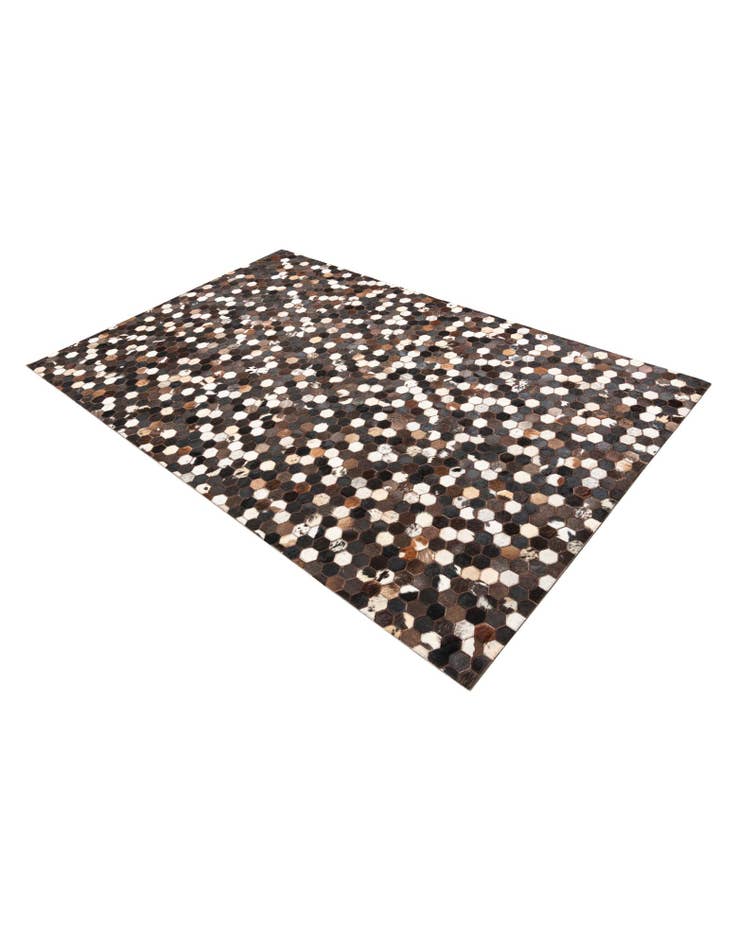 Detail image of  5' x 7' 10 Cowhide Leather Rug