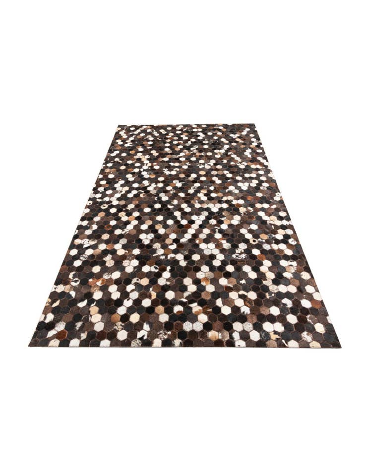 Detail image of  5' x 7' 10 Cowhide Leather Rug