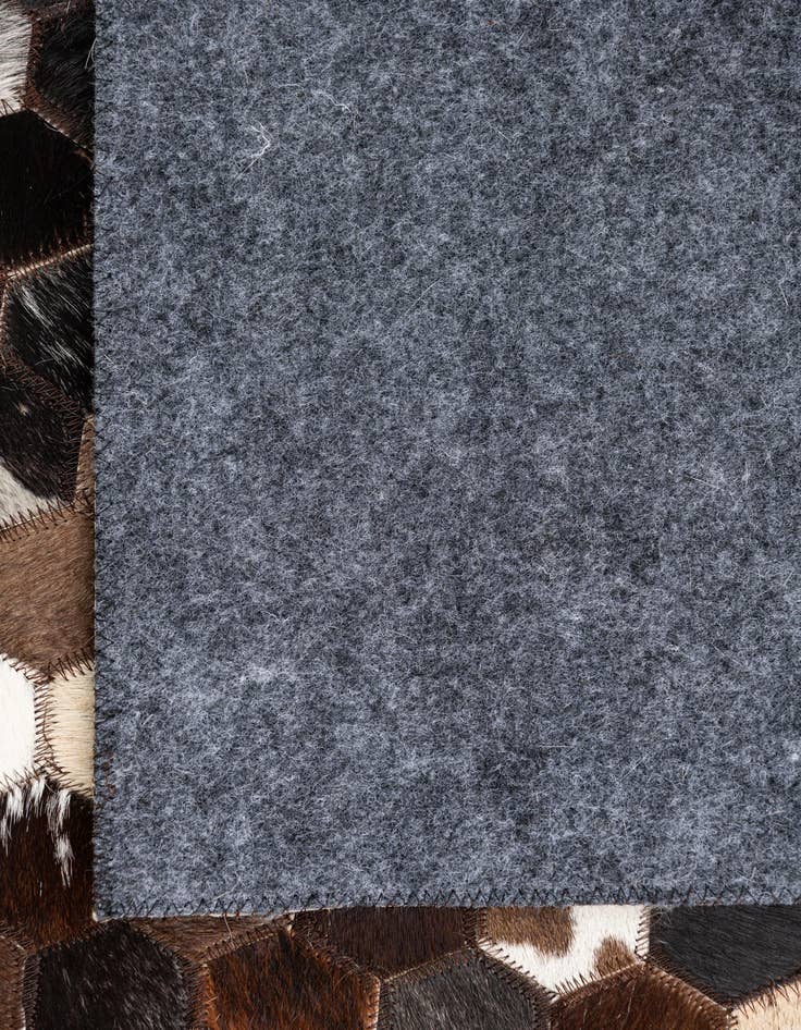 Detail image of  5' x 7' 10 Cowhide Leather Rug