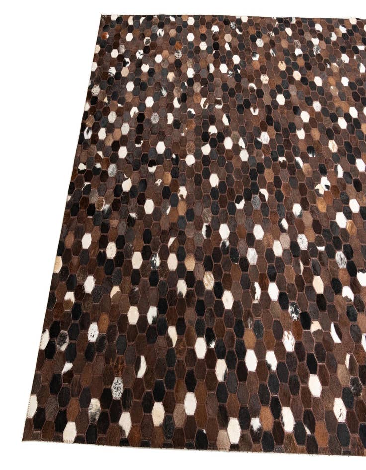 Detail image of  5' x 8' 2 Cowhide Leather Rug