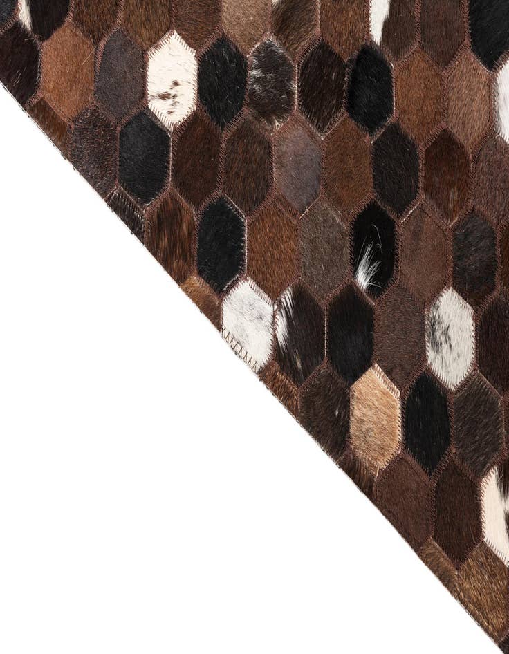 Detail image of  5' x 8' 2 Cowhide Leather Rug