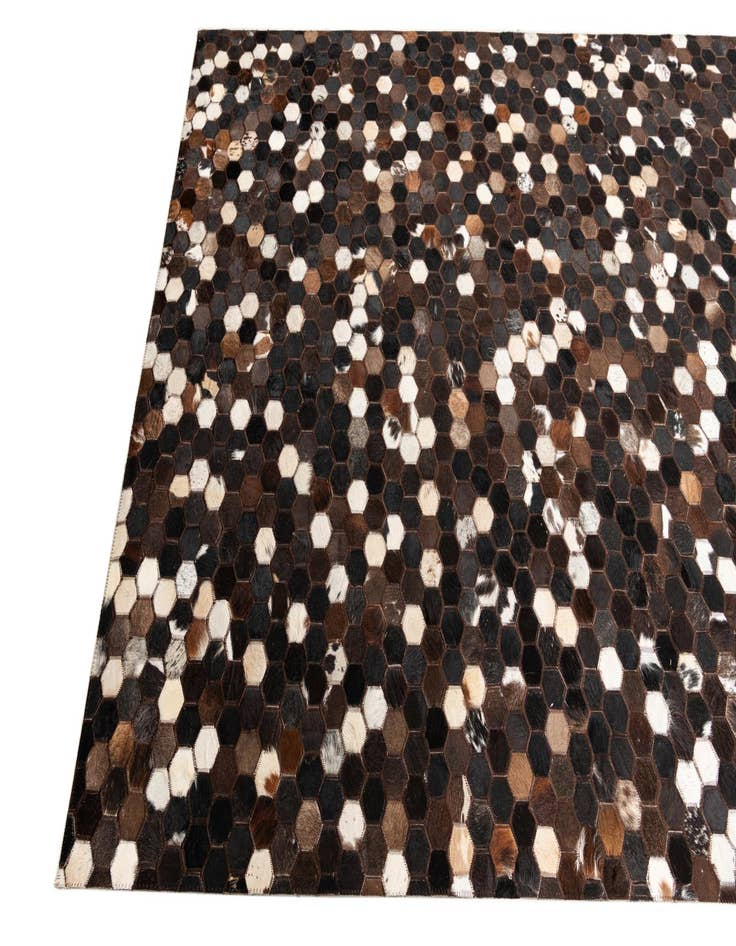Detail image of  5' x 8' Cowhide Leather Rug
