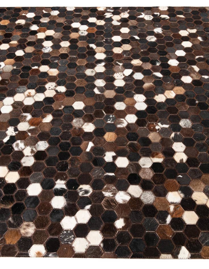 Detail image of  5' x 8' Cowhide Leather Rug