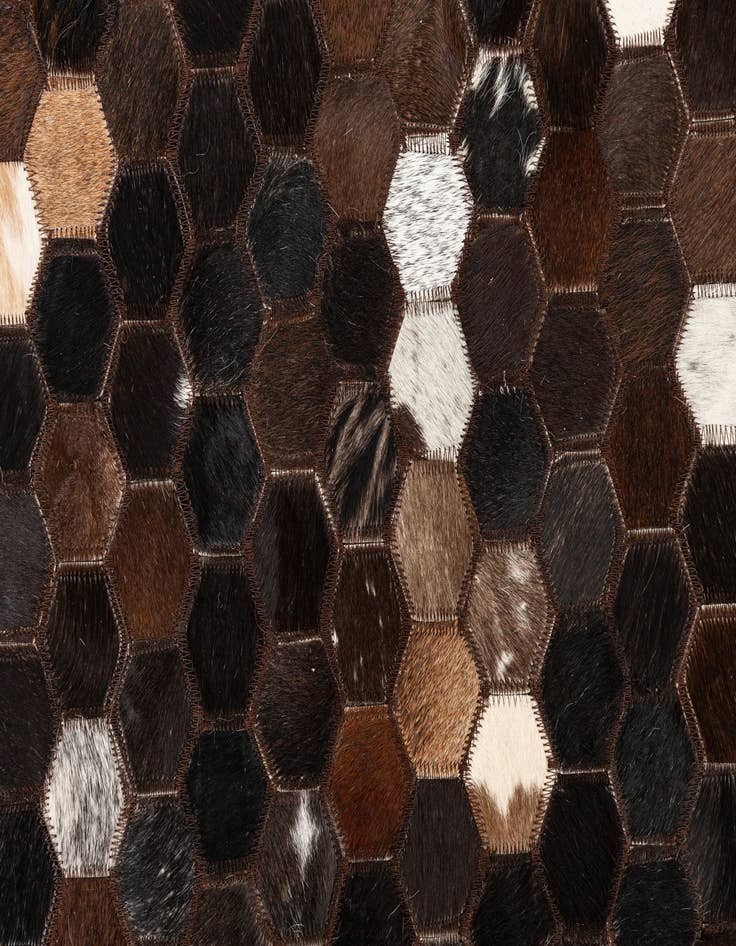 Detail image of  5' x 8' Cowhide Leather Rug