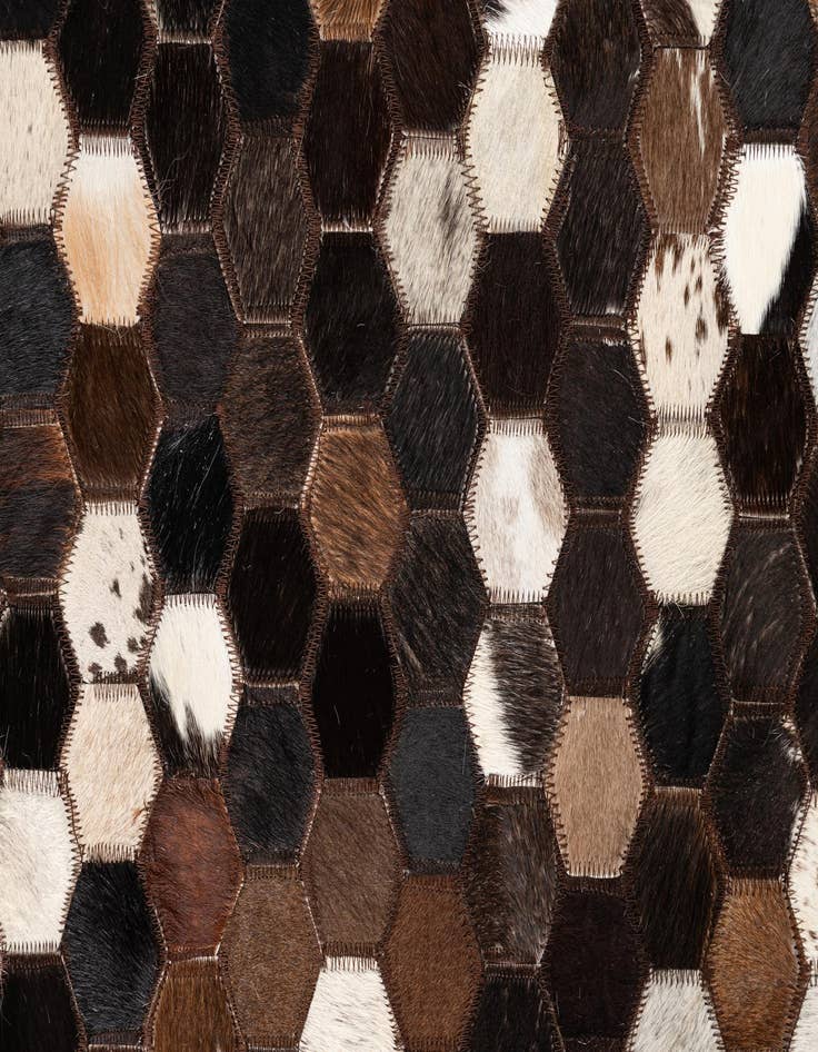 Detail image of  5' x 8' Cowhide Leather Rug