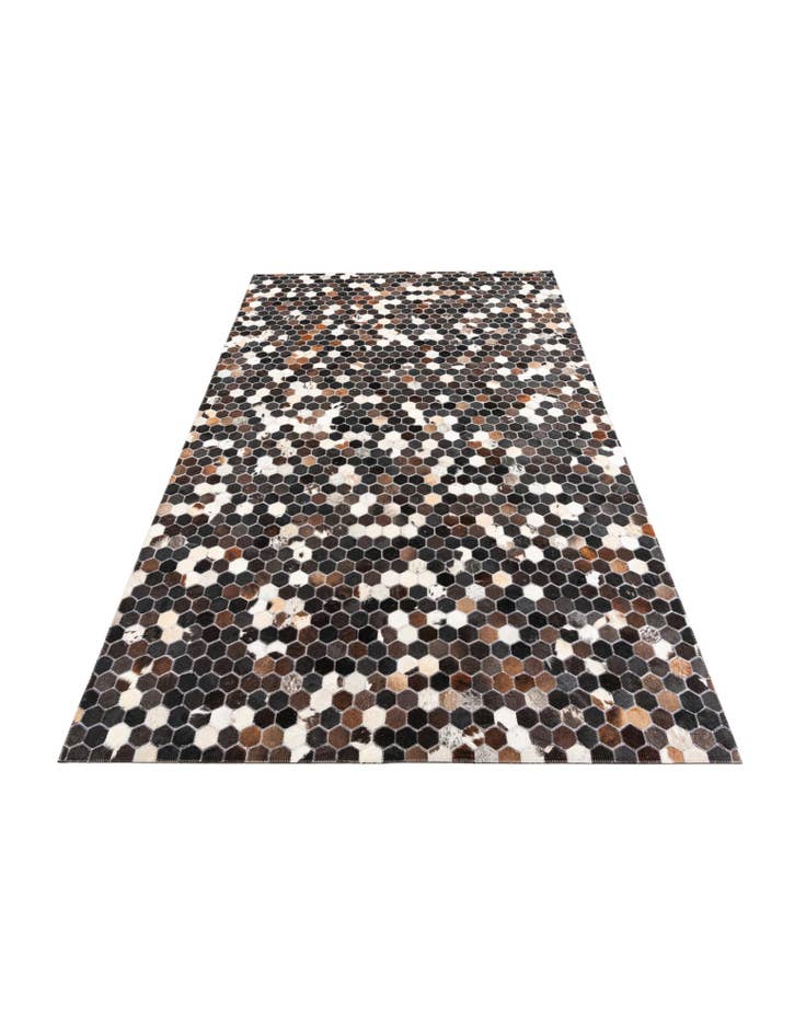 Detail image of  5' x 7' 10 Cowhide Leather Rug