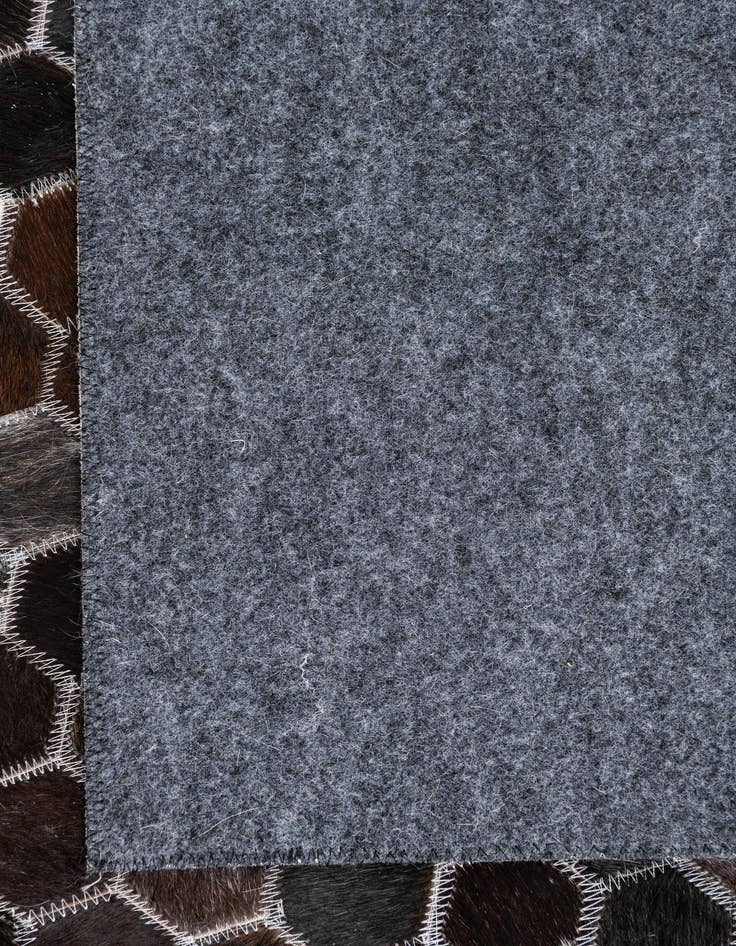 Detail image of  5' x 7' 10 Cowhide Leather Rug