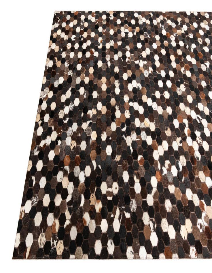 Detail image of  5' x 8' Cowhide Leather Rug