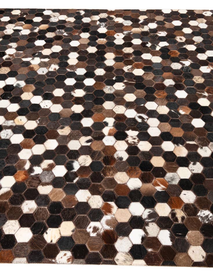 Detail image of  5' x 8' Cowhide Leather Rug