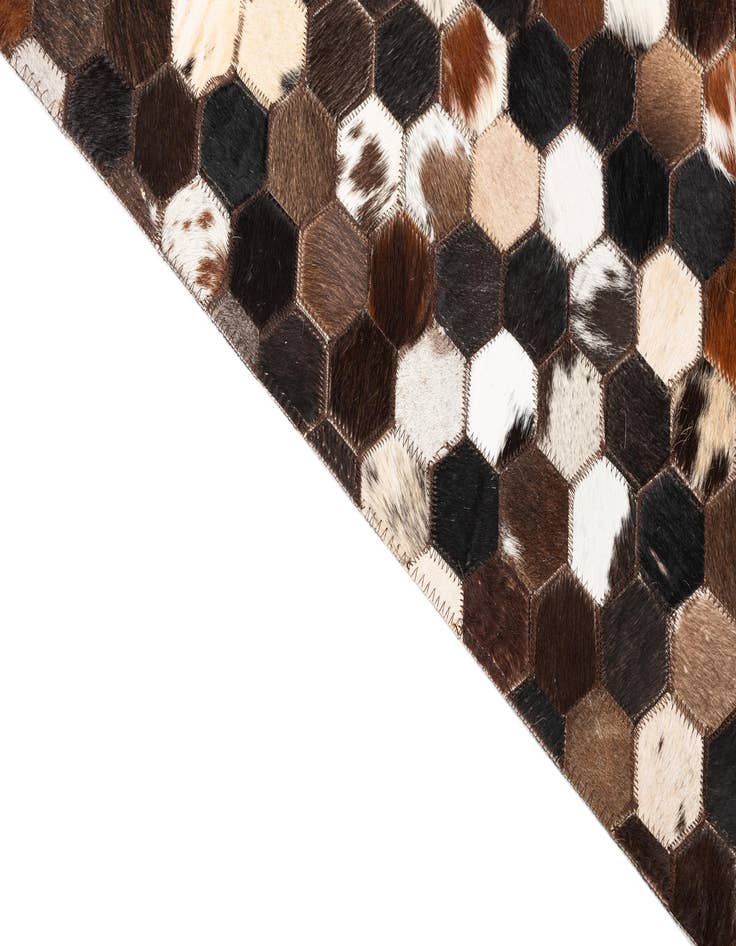 Detail image of  5' x 8' Cowhide Leather Rug