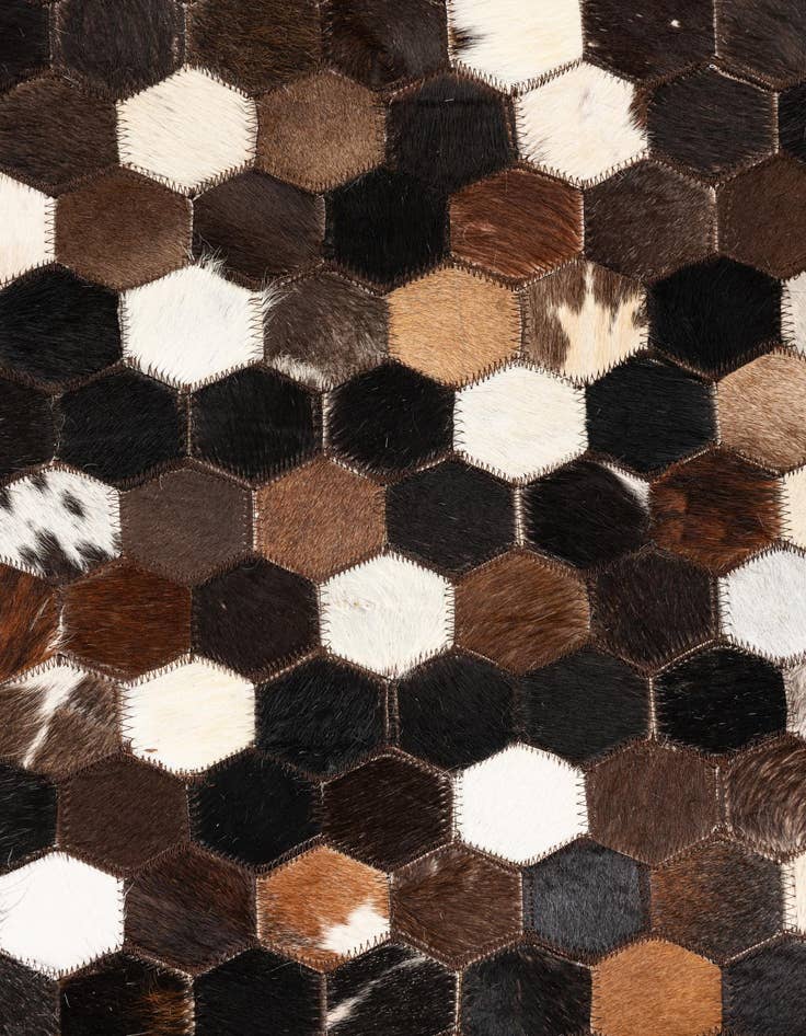 Detail image of  5' x 8' Cowhide Leather Rug