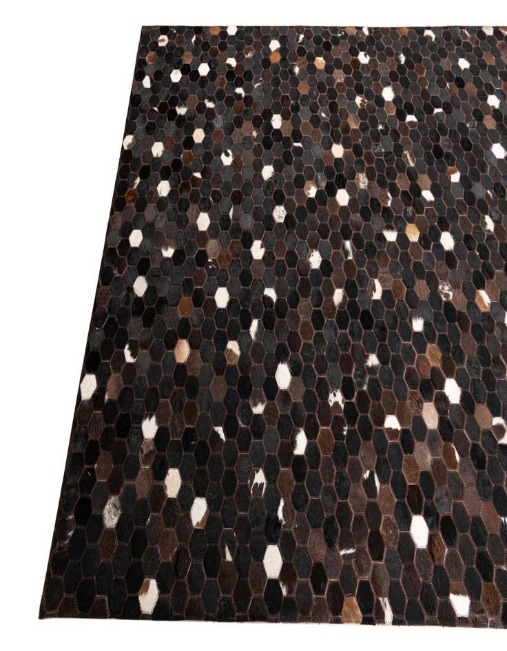 Detail image of  5' x 8' 2 Cowhide Leather Rug