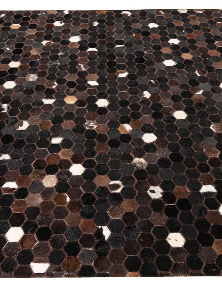 Detail image of  5' x 8' 2 Cowhide Leather Rug