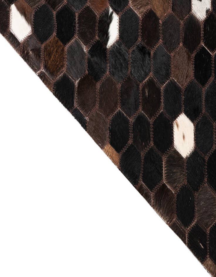 Detail image of  5' x 8' 2 Cowhide Leather Rug
