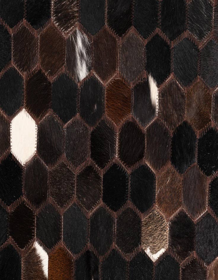 Detail image of  5' x 8' 2 Cowhide Leather Rug