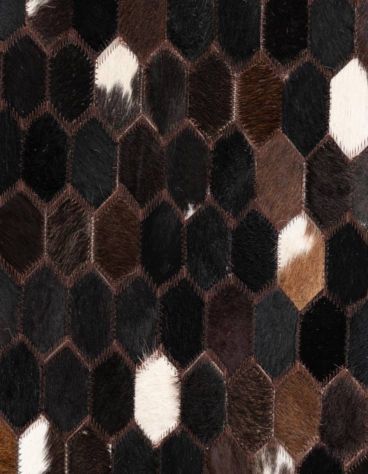 Detail image of  5' x 8' 2 Cowhide Leather Rug