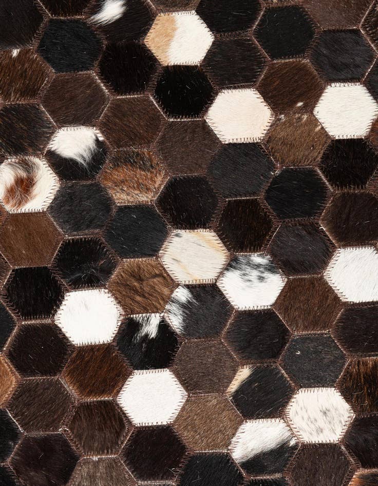 Detail image of  5' x 8' Cowhide Leather Rug