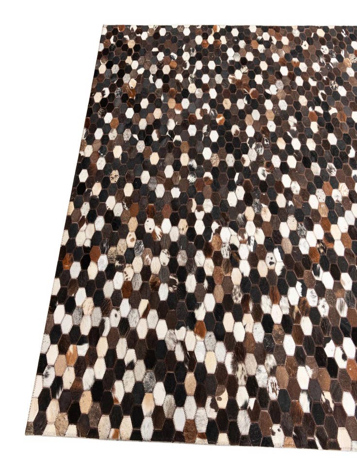 Detail image of  5' x 8' Cowhide Leather Rug