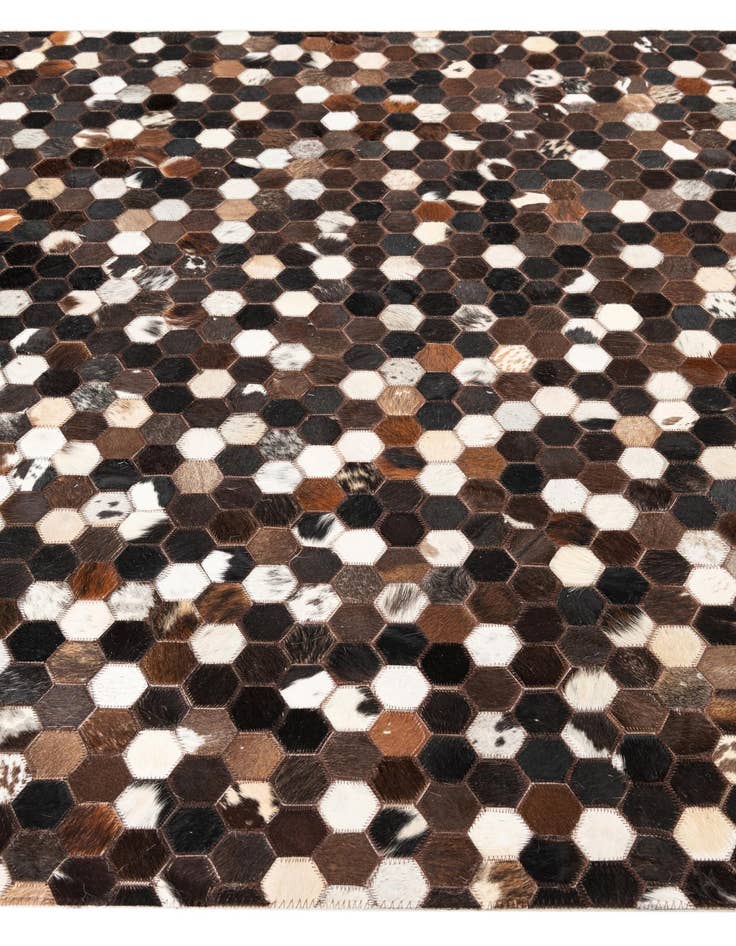Detail image of  5' x 8' Cowhide Leather Rug