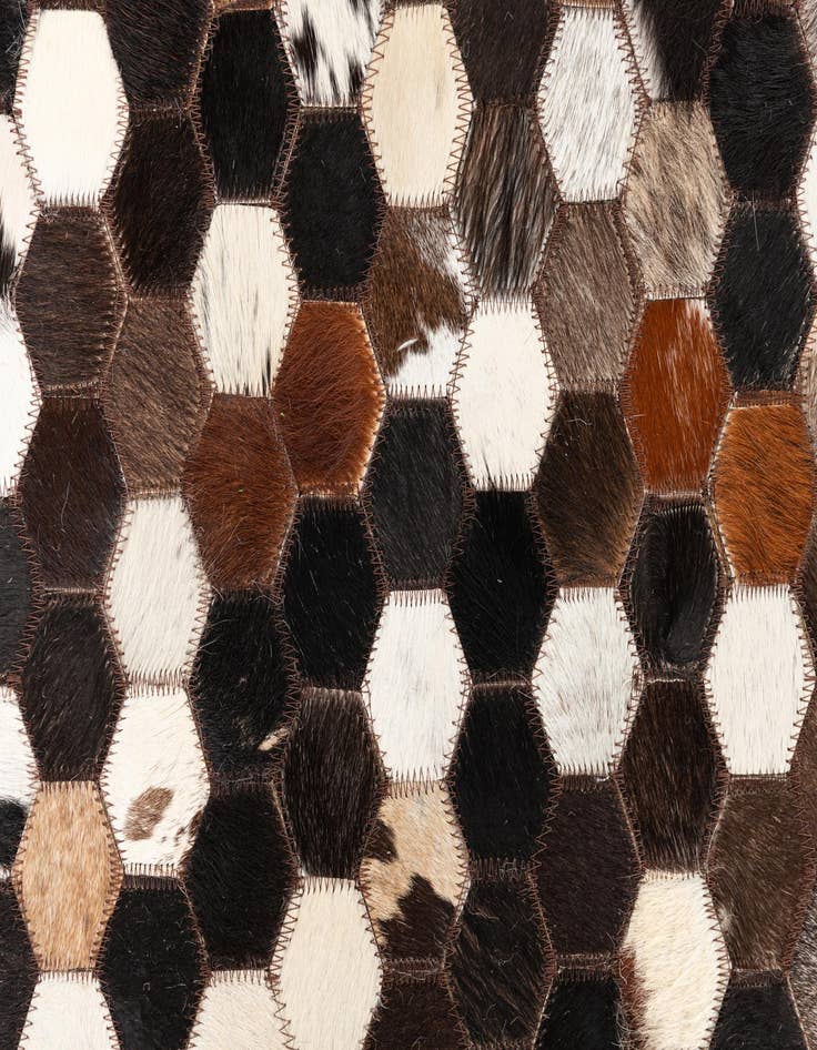 Detail image of  5' x 8' Cowhide Leather Rug