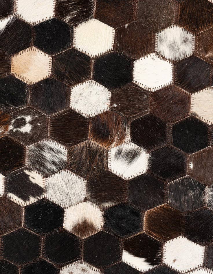 Detail image of  5' x 8' Cowhide Leather Rug