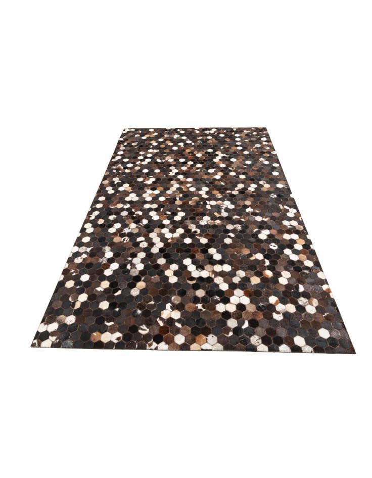 Detail image of  5' x 7' 10 Cowhide Leather Rug
