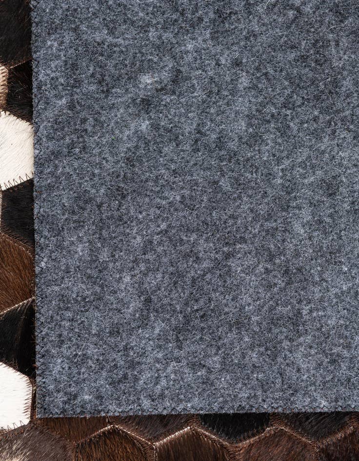 Detail image of  5' x 7' 10 Cowhide Leather Rug