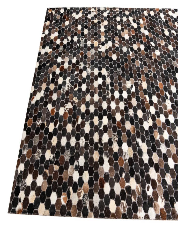 Detail image of  5' x 8' Cowhide Leather Rug