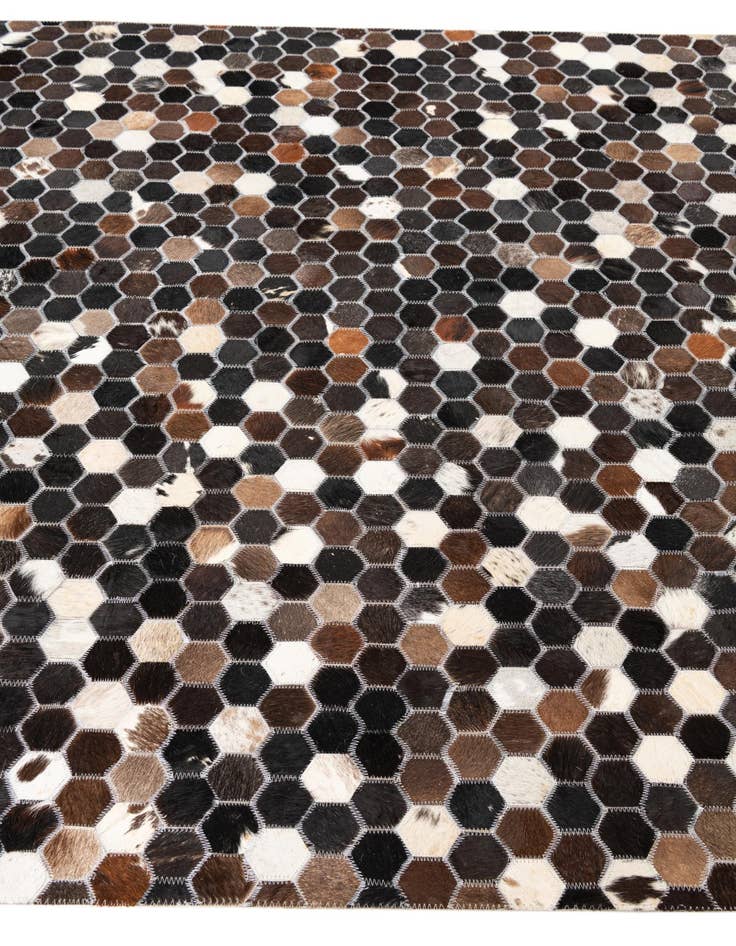 Detail image of  5' x 8' Cowhide Leather Rug