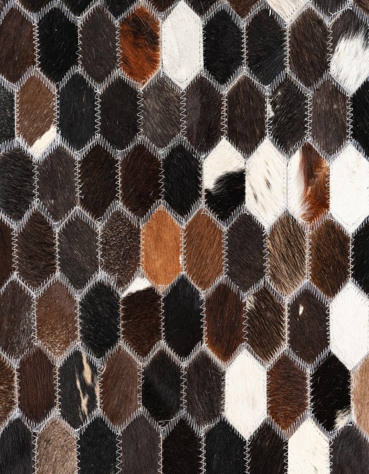 Detail image of  5' x 8' Cowhide Leather Rug