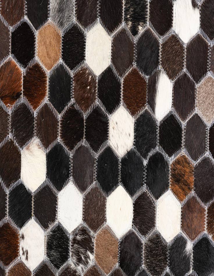 Detail image of  5' x 7' 9 Cowhide Leather Rug