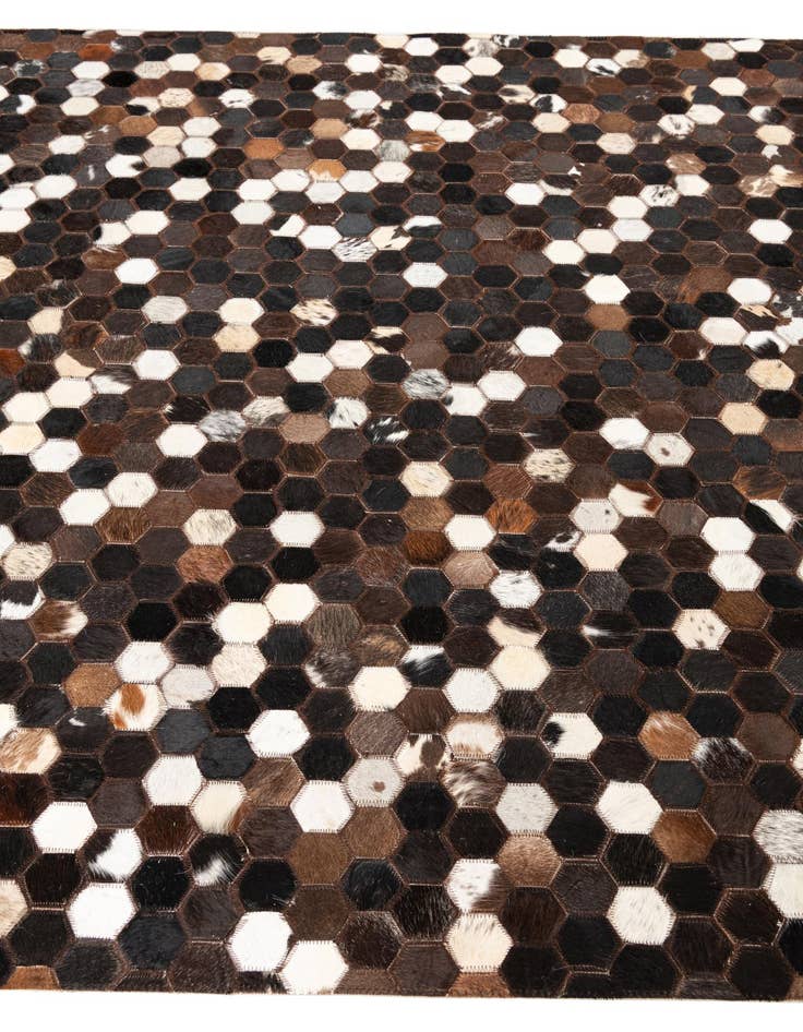 Detail image of  5' x 8' Cowhide Leather Rug